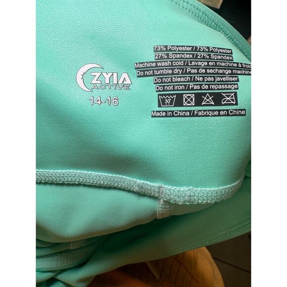 Zyia Active NWT Turquoise Metallic Plus Light & Tight Hi-Rise 7/8 Size 14-16 - Picture 8 of 11